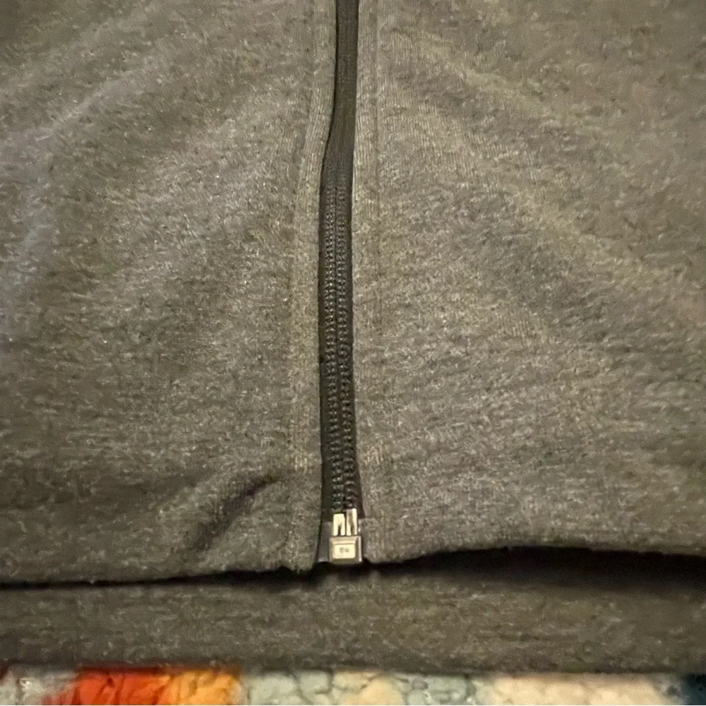 Nike Dri Fit Full Zip Hoodie Gray Men’s Size Large Athletic Drawstring Casual - Picture 9 of 14